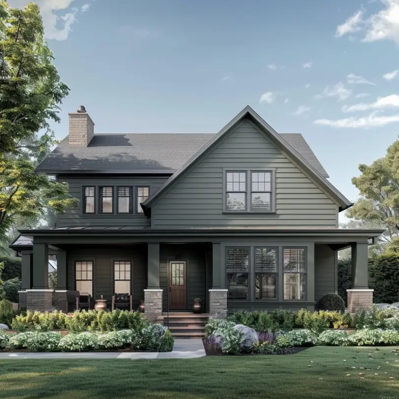 Sherwin Williams Pewter Green Exterior Paint