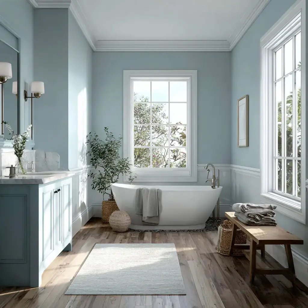 Benjamin Moore Yarmouth Blue Interior Paint