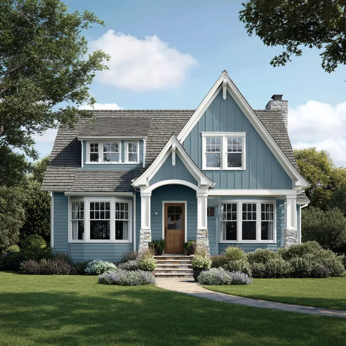 Valspar Cornflower Blue Exterior Paint
